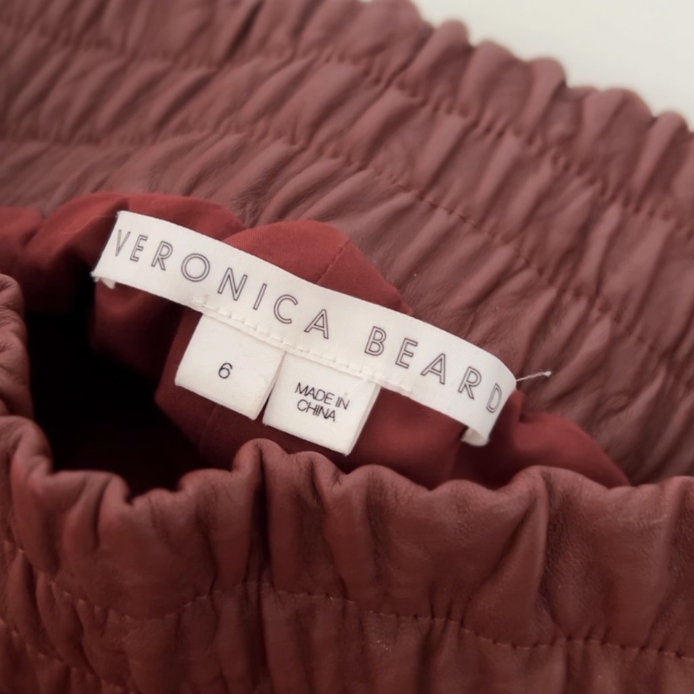 Veronica Beard Lamb Leather Pant